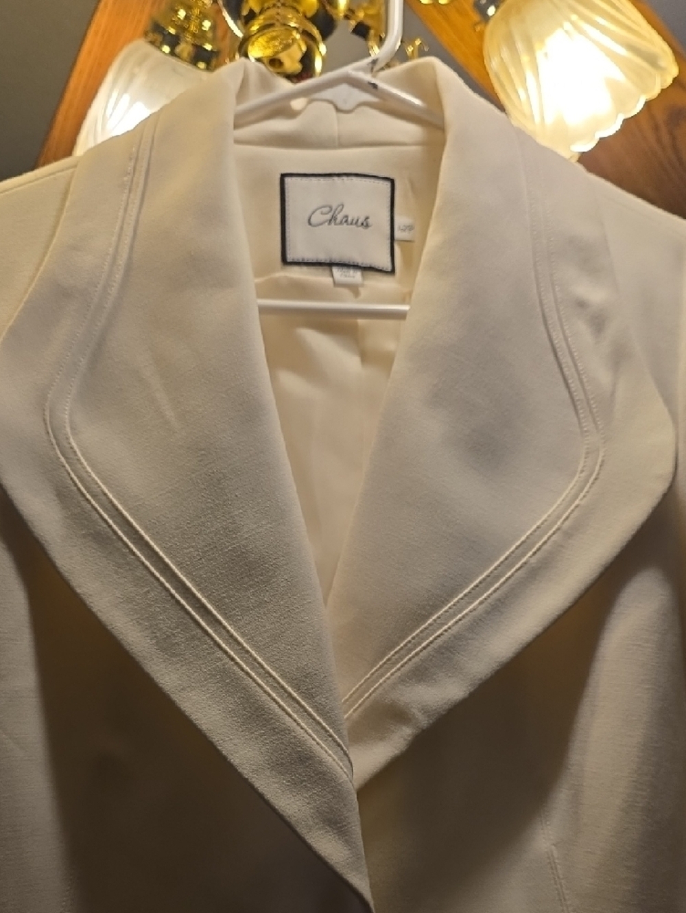 Chaus Cream Shawl-Collar Blazer - Picture 8 of 16